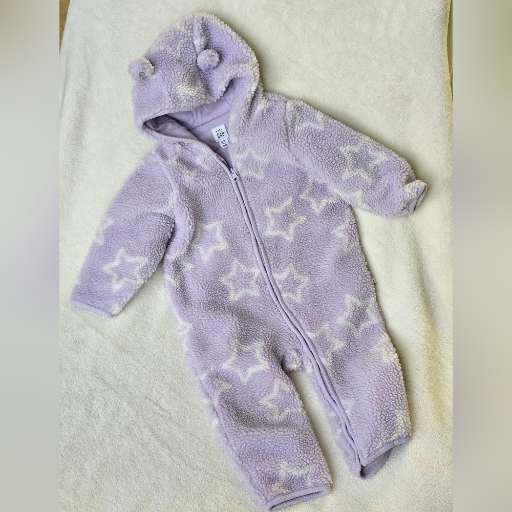 Gap Baby Sherpa Star One-Piece Jumpsuit Bunting